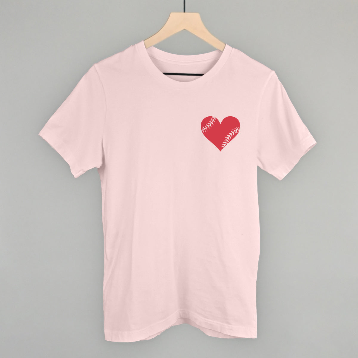 Baseball Heart (Left Chest) - clothing by TeeHivey.com (Image 2)