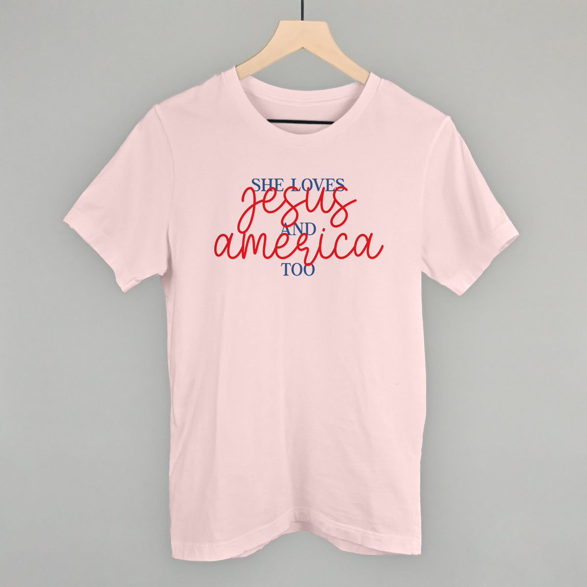 She Loves Jesus And America Too - clothing by TeeHivey.com (Image 2)