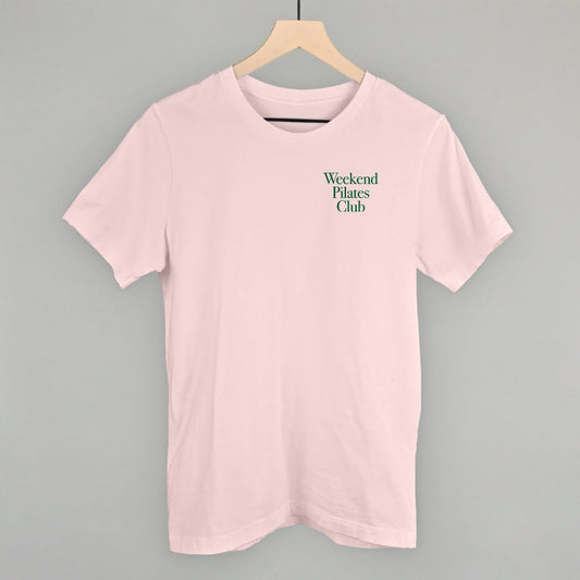 Weekend Pilates Club (Left Chest) - clothing by TeeHivey.com (Image 1)