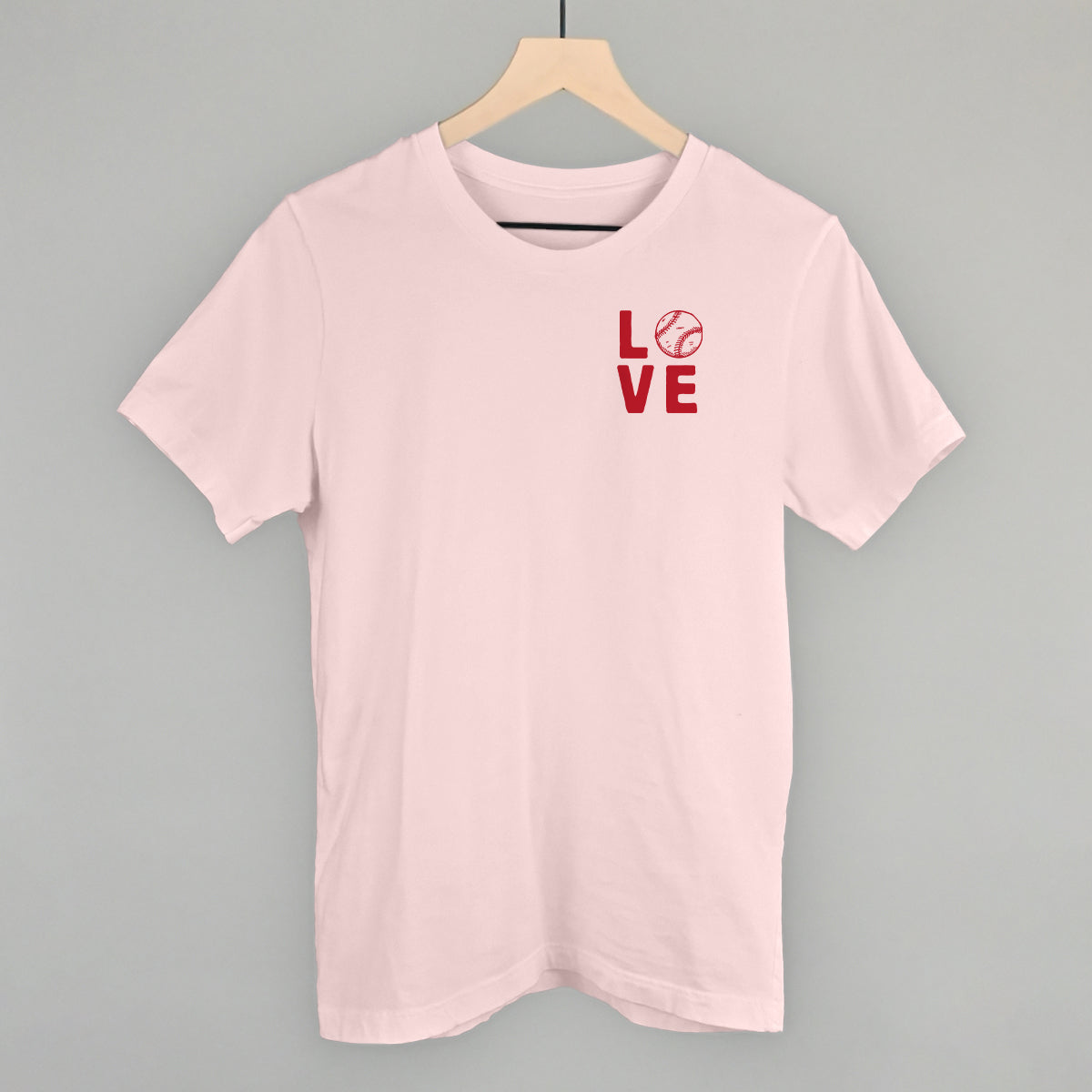 Love Stacked Baseball (Left Chest) - clothing by TeeHivey.com (Image 3)