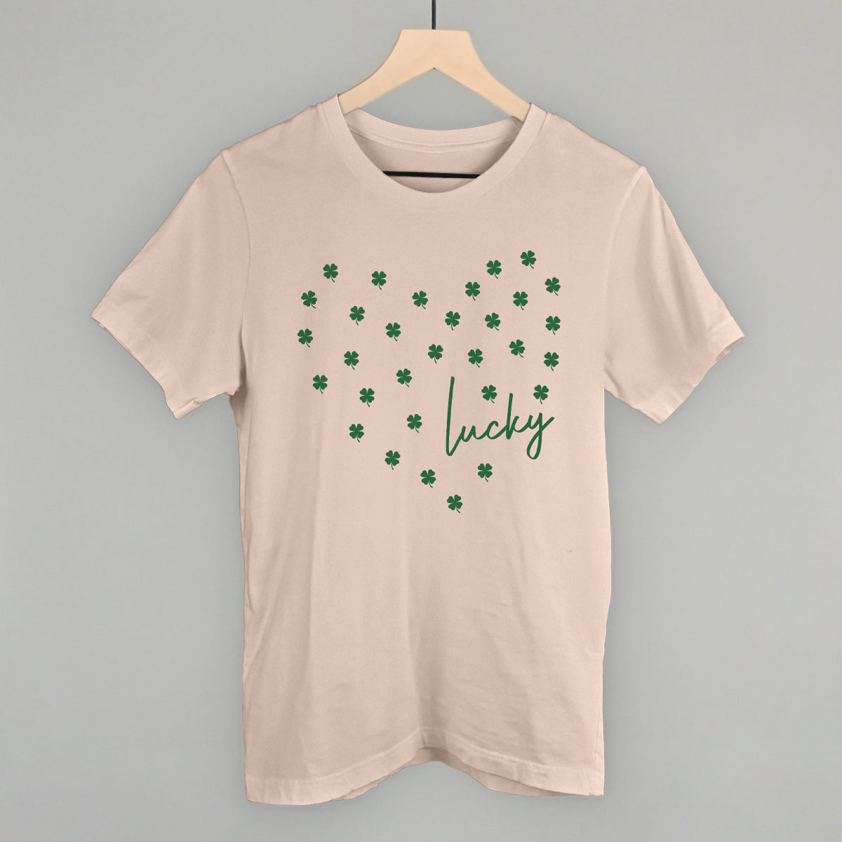 Lucky (Heart Shamrocks) - clothing by TeeHivey.com (Image 2)