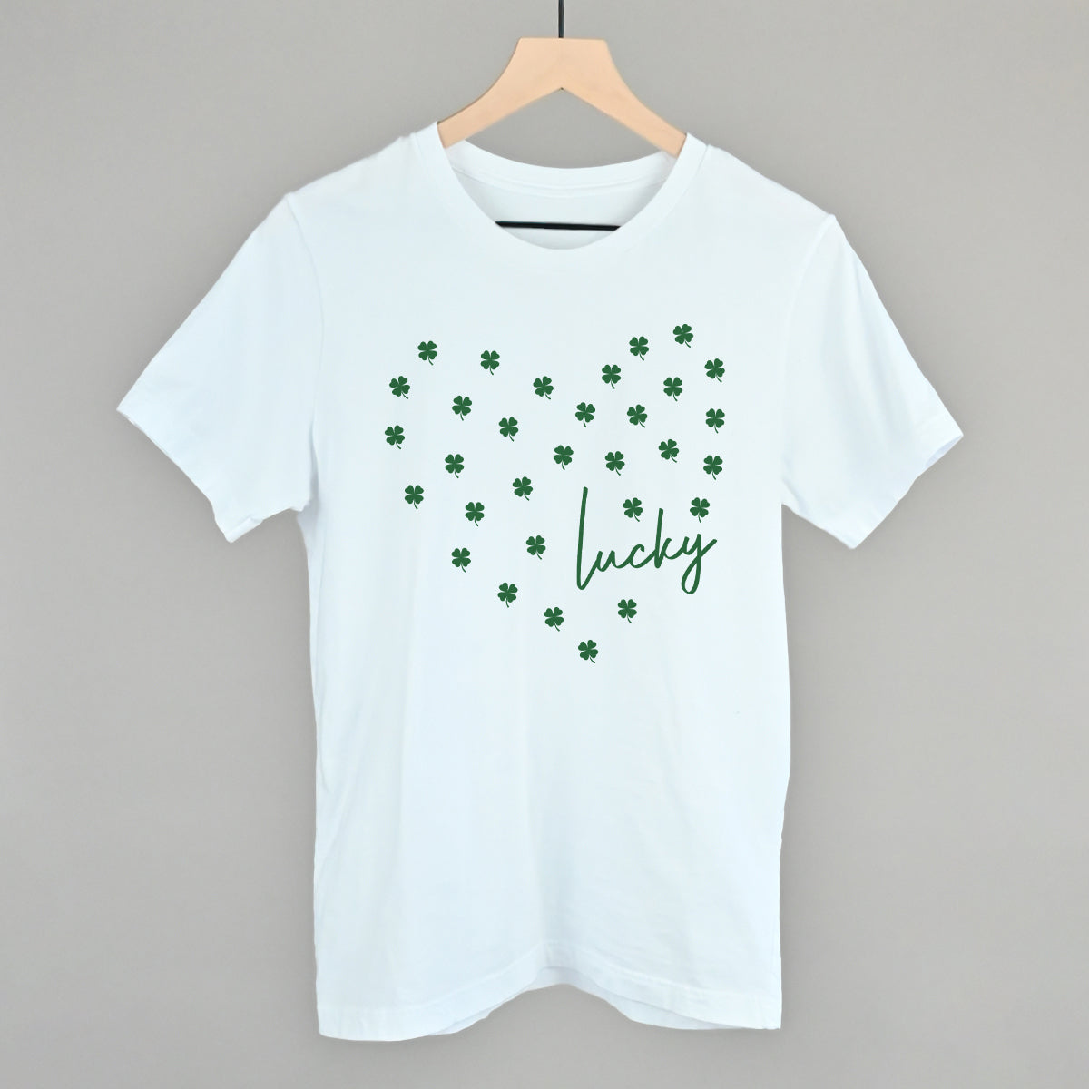 Lucky (Heart Shamrocks) - clothing by TeeHivey.com (Image 3)