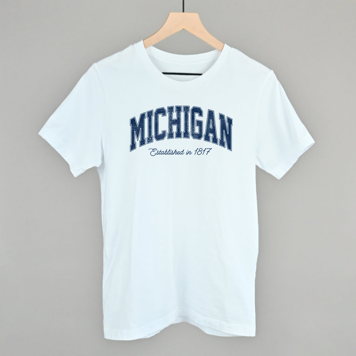 Michigan Varsity Arch (Blue) - clothing by TeeHivey.com (Image 3)