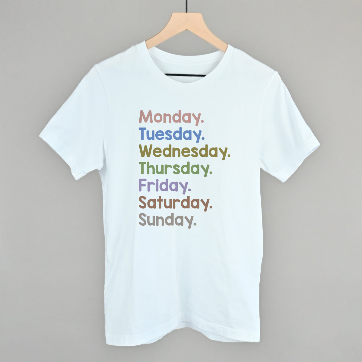 Days Of The Week Colorful - clothing by TeeHivey.com (Image 2)