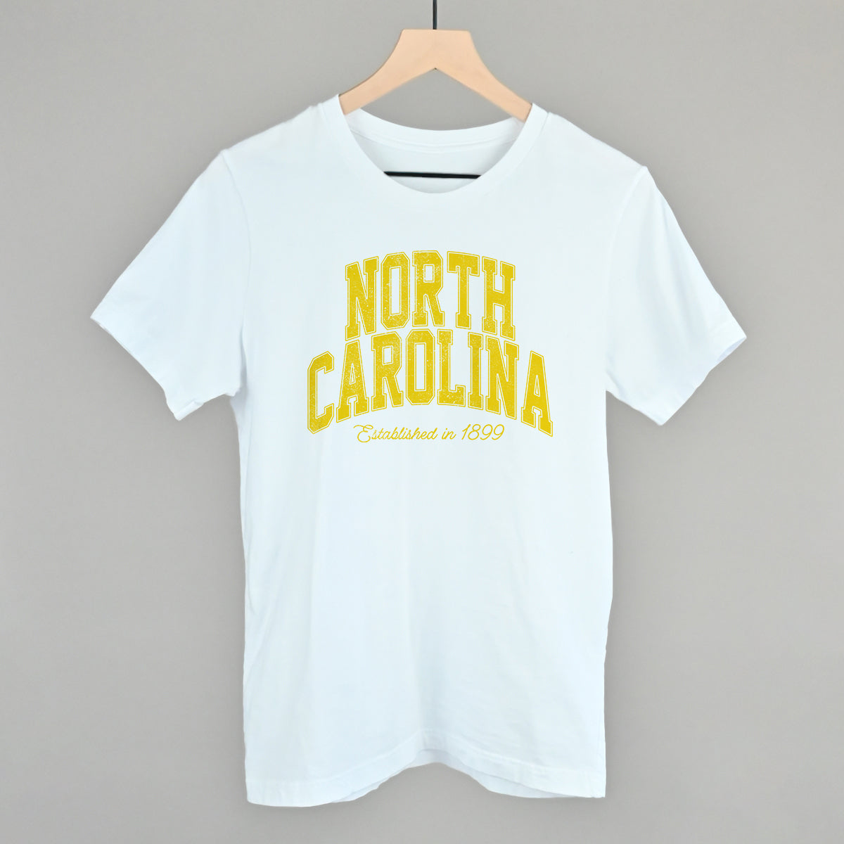 North Carolina Varsity Arch (Yellow) - clothing by TeeHivey.com (Image 3)