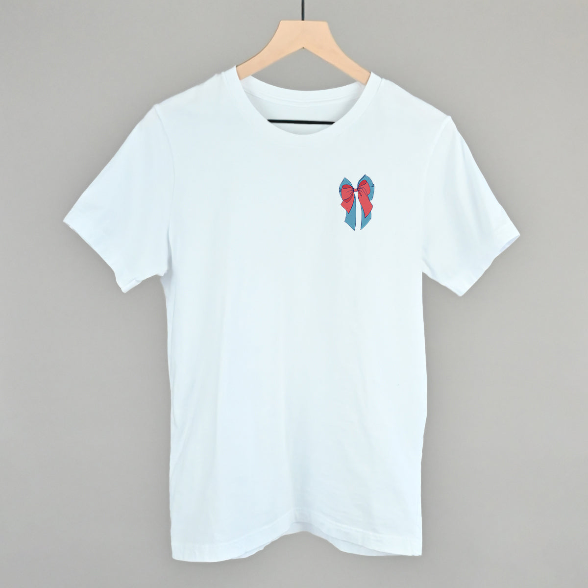 Red & Blue Layered Bow (Left Chest) - clothing by TeeHivey.com (Image 3)