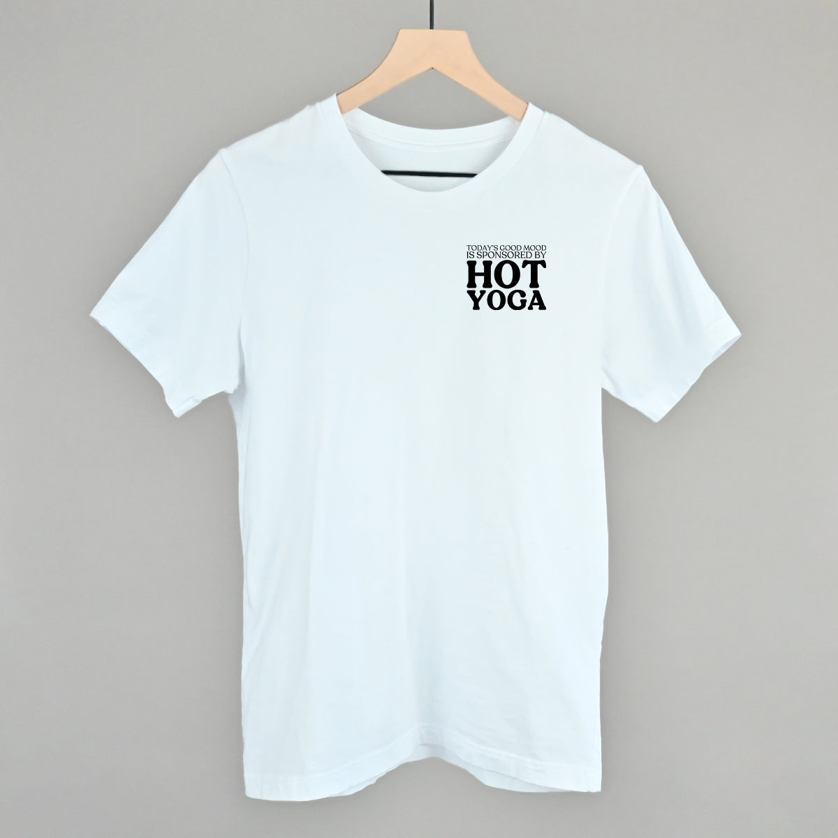 Mood Sponsored By Hot Yoga (Left Chest) - clothing by TeeHivey.com (Image 3)