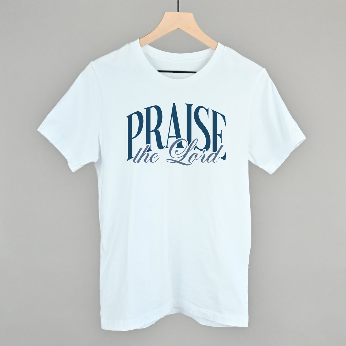 Praise The Lord Blue Script - clothing by TeeHivey.com (Image 3)