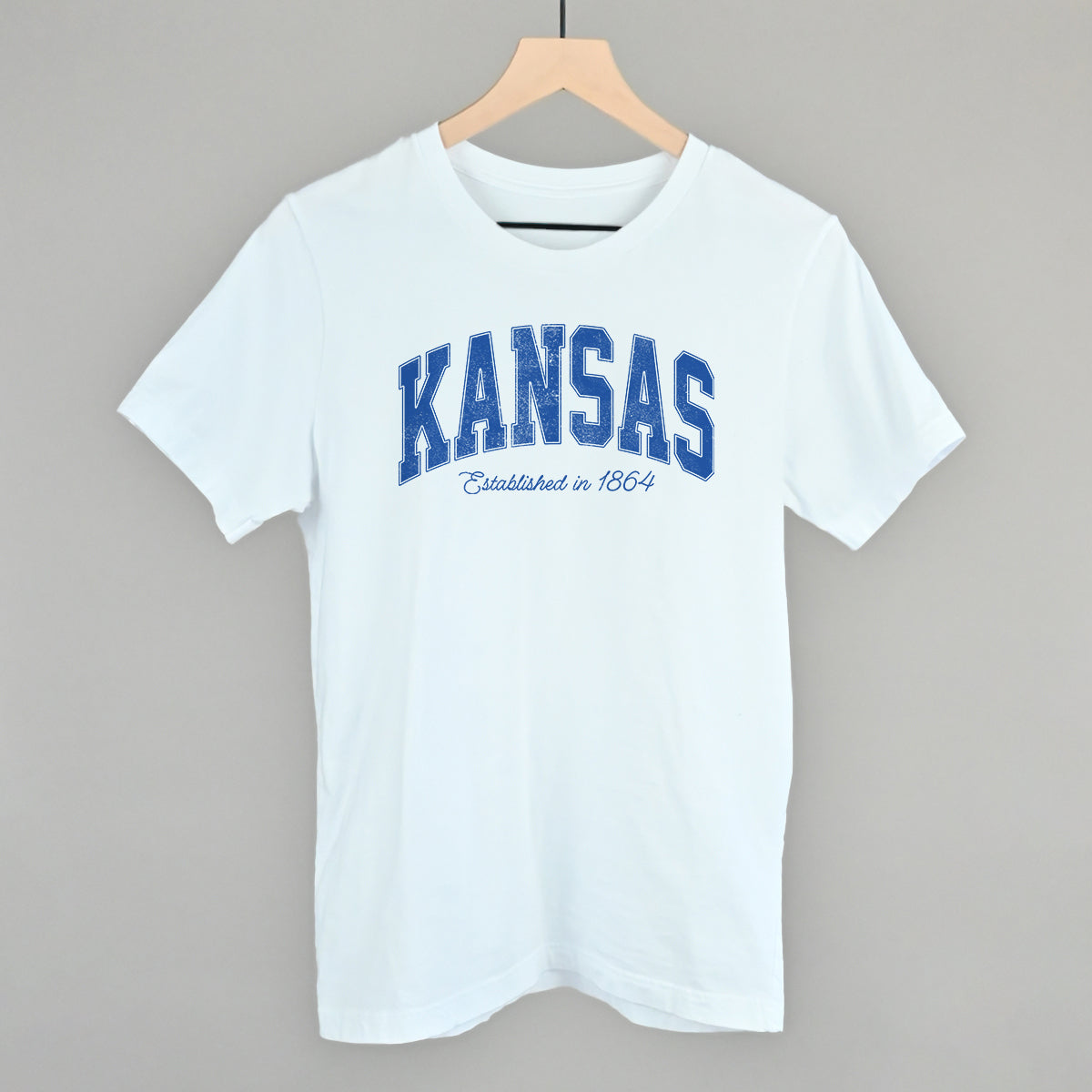 Kansas Varsity Arch (Blue) - clothing by TeeHivey.com (Image 3)