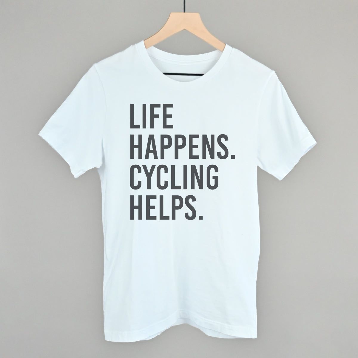 Life Happens Cycling Helps - clothing by TeeHivey.com (Image 3)
