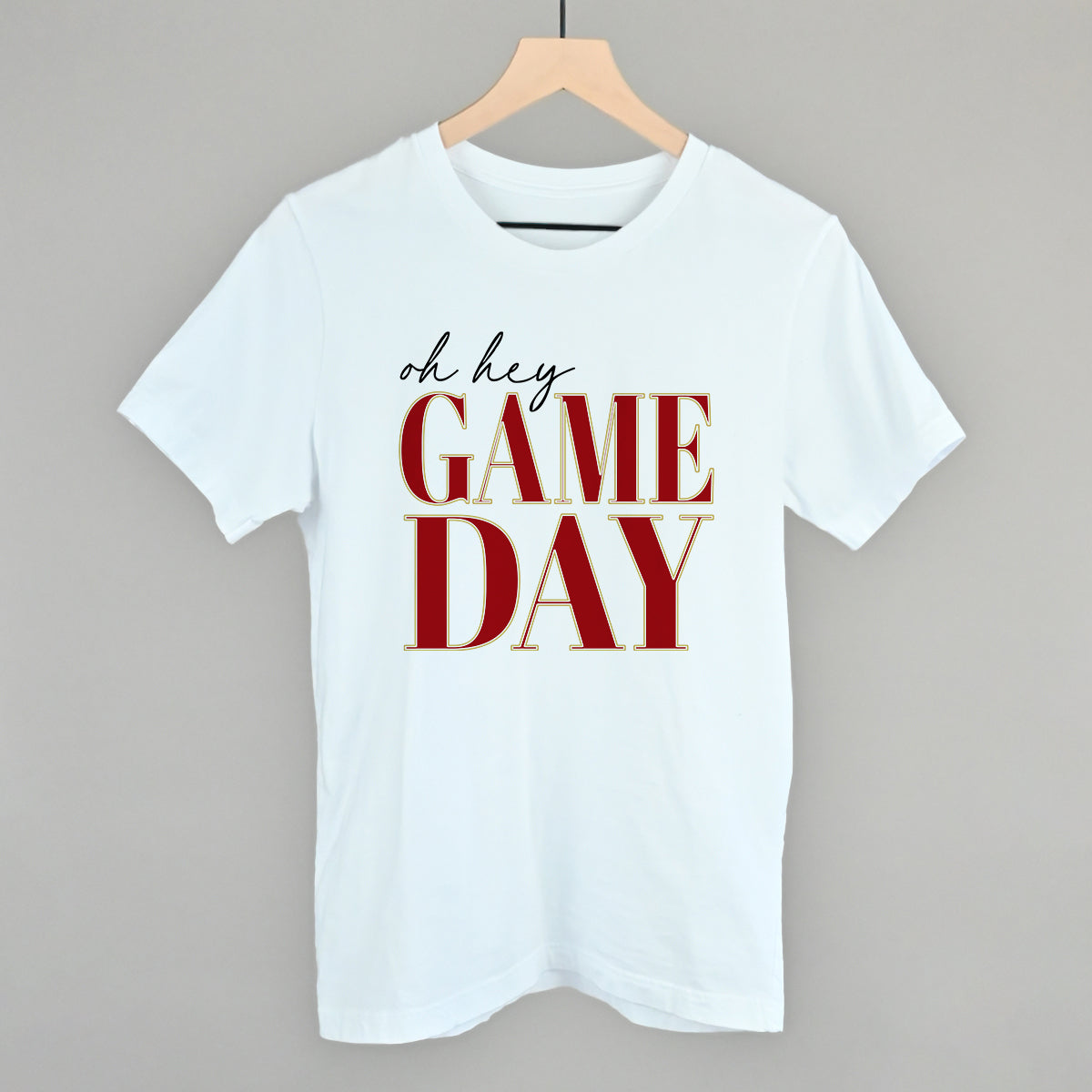 Oh Hey Game Day (Red + Gold) - clothing by TeeHivey.com (Image 3)