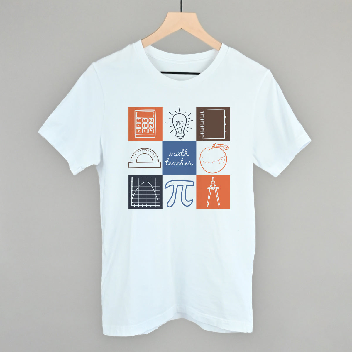 Math Teacher Doodle Grid - clothing by TeeHivey.com (Image 2)