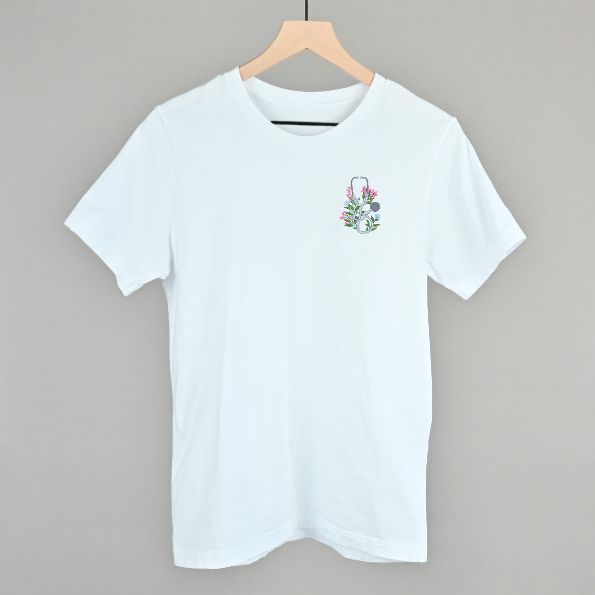 Floral Stethoscope (Left Chest)
