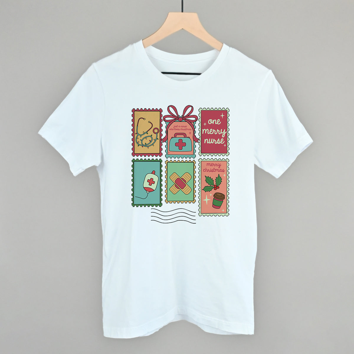 Christmas Nurse Stamps - clothing by TeeHivey.com (Image 3)