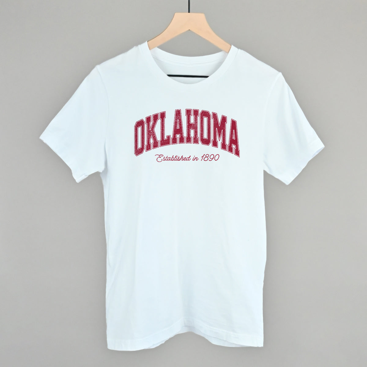 Oklahoma Varsity Arch (Red) - clothing by TeeHivey.com (Image 3)