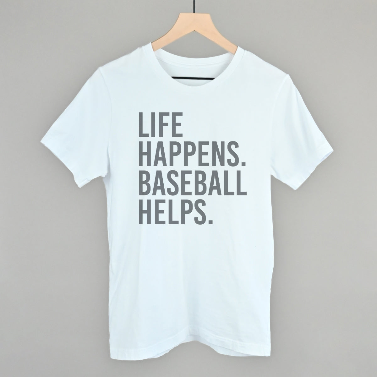 Life Happens. Baseball Helps. - clothing by TeeHivey.com (Image 3)