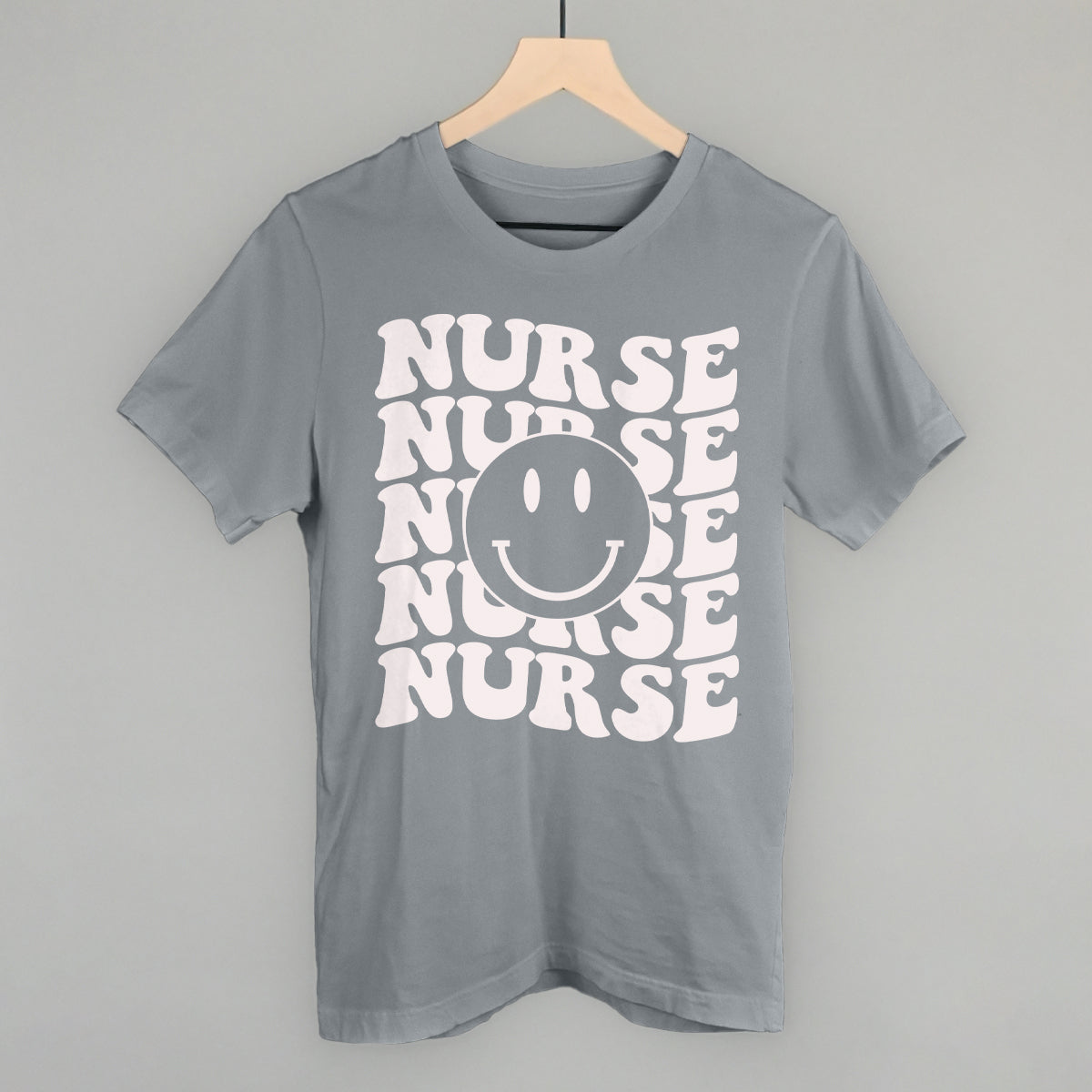Retro Nurse Smiley (Repeated) - clothing by TeeHivey.com (Image 2)