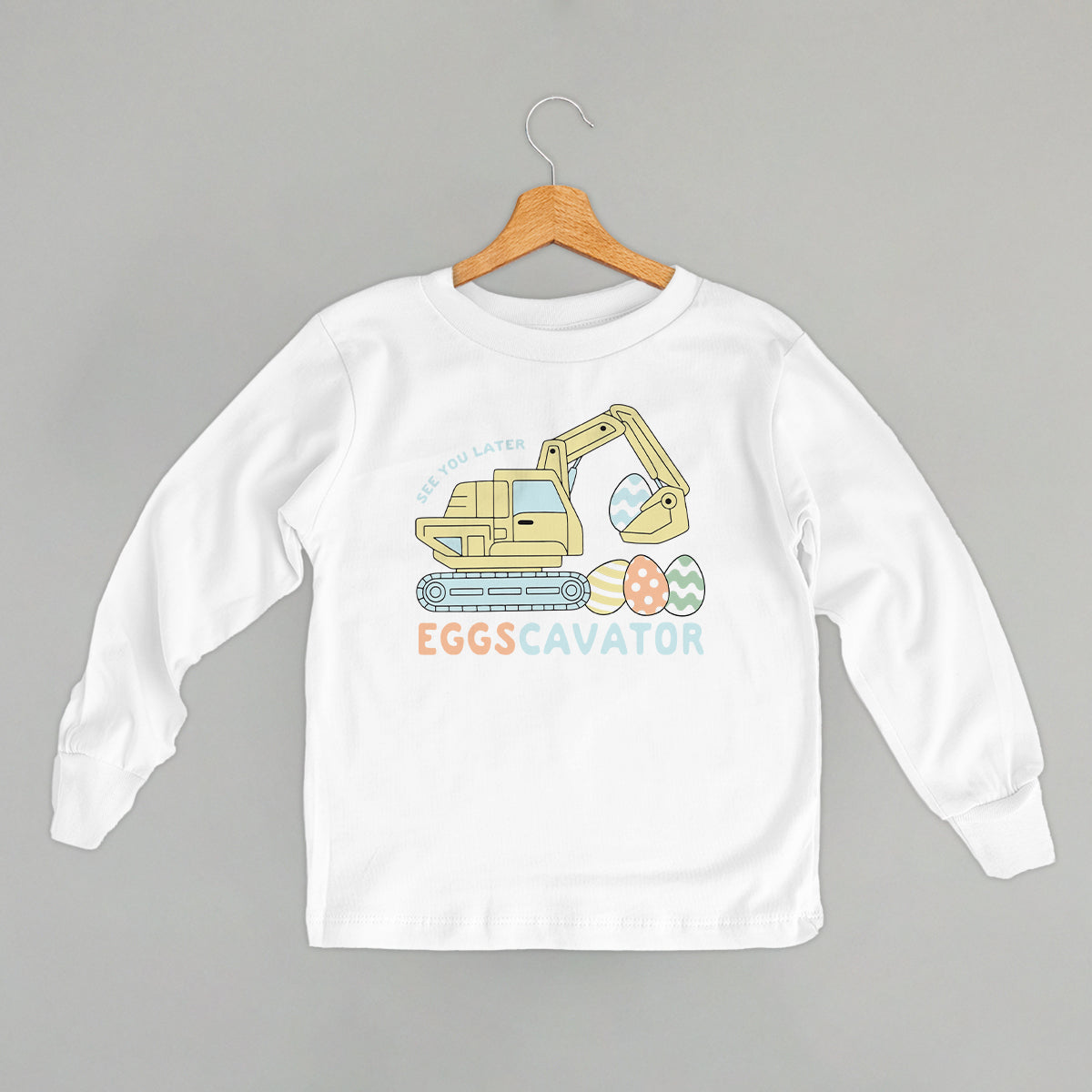 See You Later Eggscavator (Kids) - clothing by TeeHivey.com (Image 1)