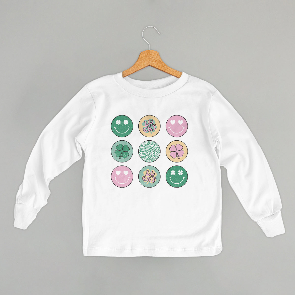 Clovers And Smiley Faces Disco (Kids) - clothing by TeeHivey.com (Image 4)