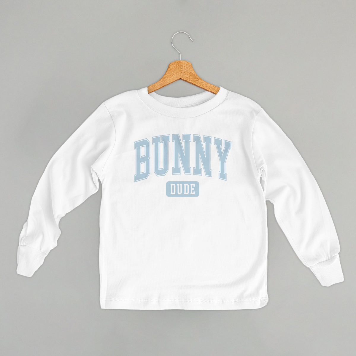 Bunny Dude Collegiate (Kids) - clothing by TeeHivey.com (Image 3)