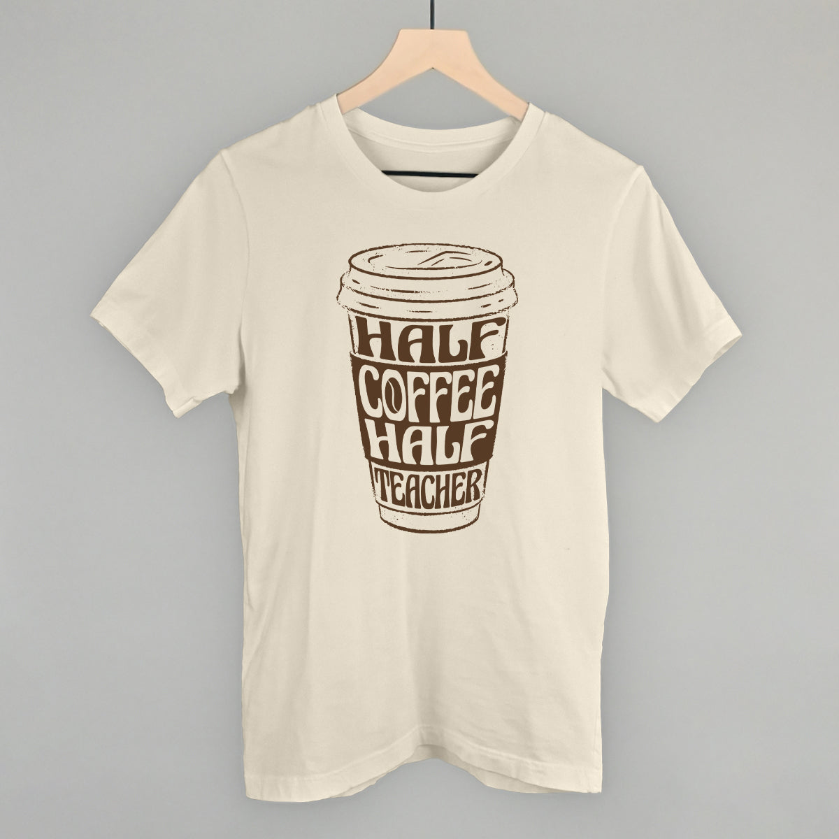 Half Coffee Half Teacher - clothing by TeeHivey.com (Image 2)