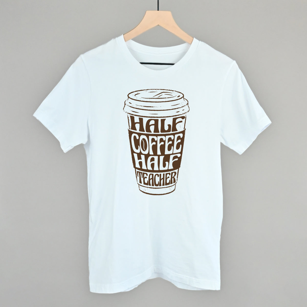 Half Coffee Half Teacher - clothing by TeeHivey.com (Image 3)