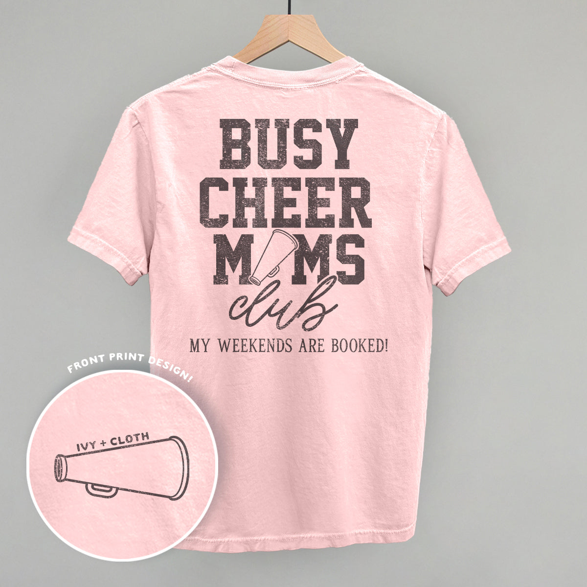 Busy Cheer Moms Club (Back Print) - clothing by TeeHivey.com (Image 2)