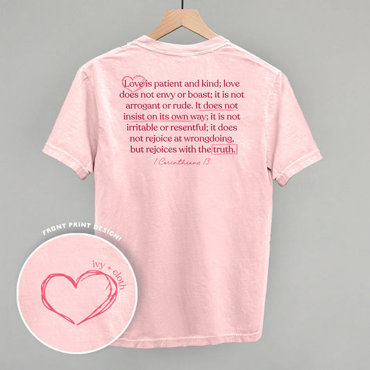 Love Is Patient And Kind (Back Print) - clothing by TeeHivey.com (Image 1)