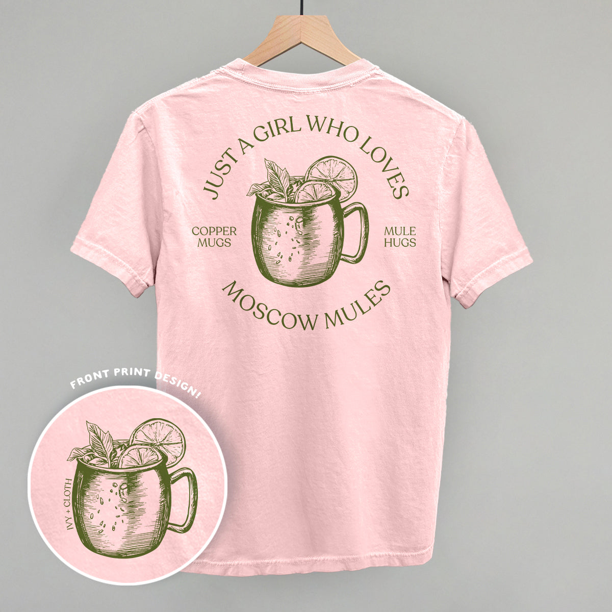 Just A Girl Who Loves Moscow Mules (Back Print) - clothing by TeeHivey.com (Image 3)