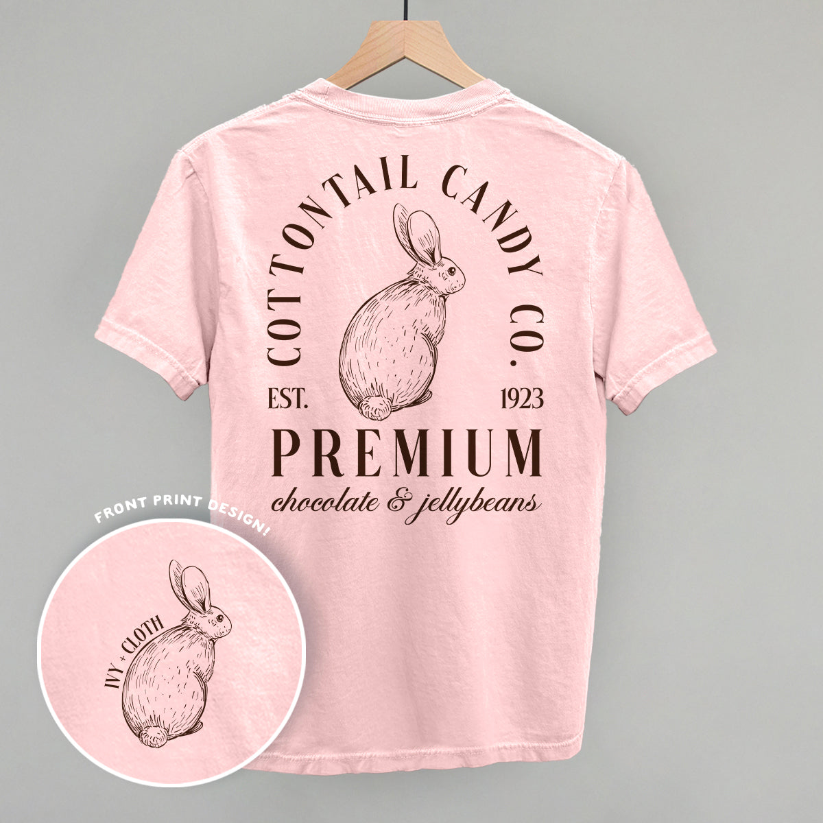 Cottontail Candy Co. (Back Print) - clothing by TeeHivey.com (Image 3)