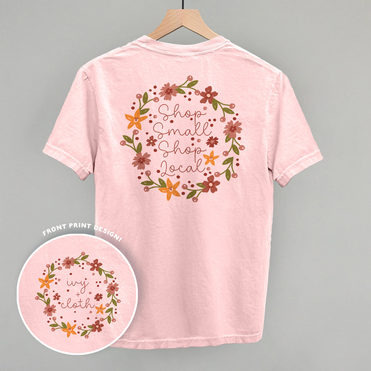 Shop Small Shop Local Back Print - clothing by TeeHivey.com (Image 3)