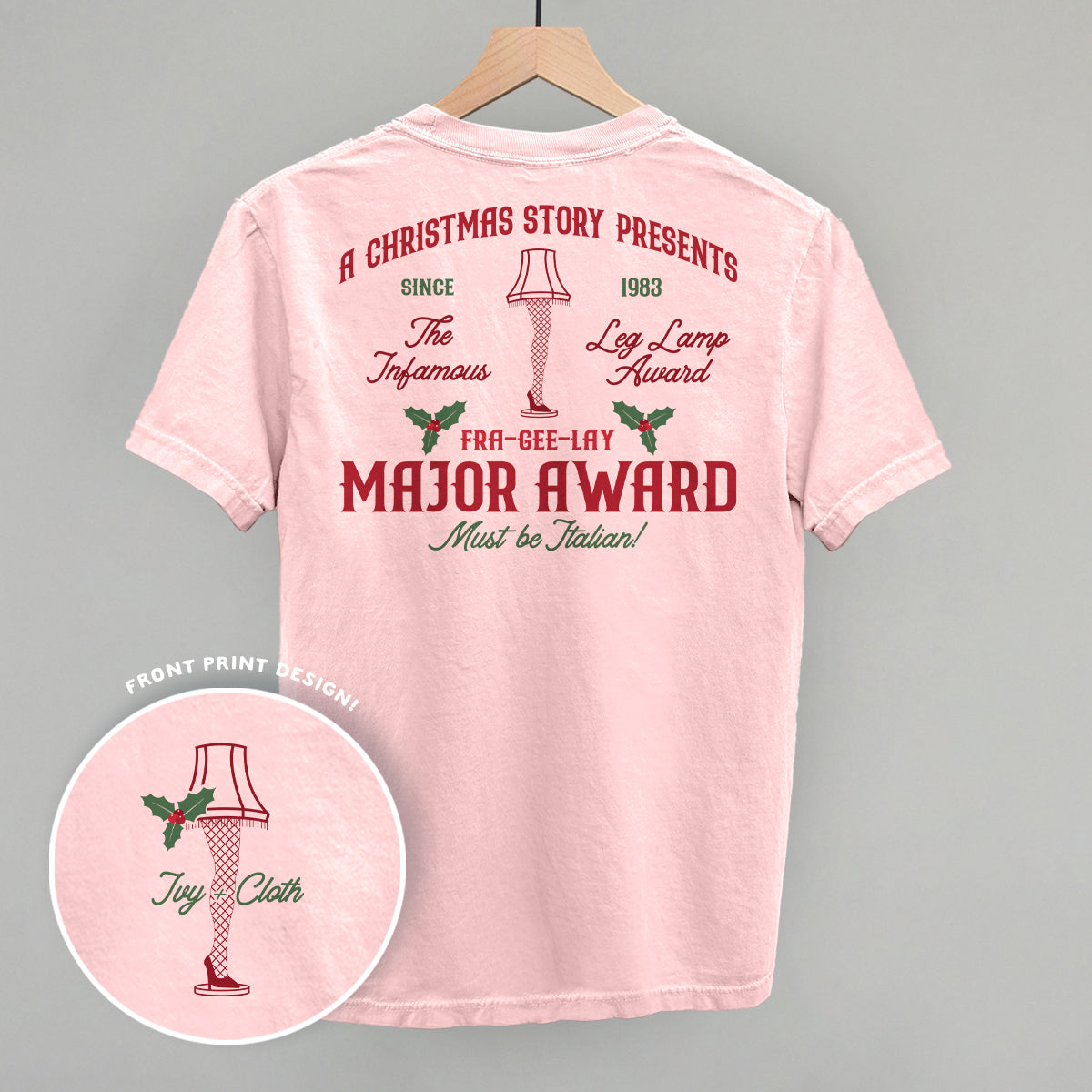 Major Award Leg Lamp (Back Print) - clothing by TeeHivey.com (Image 1)