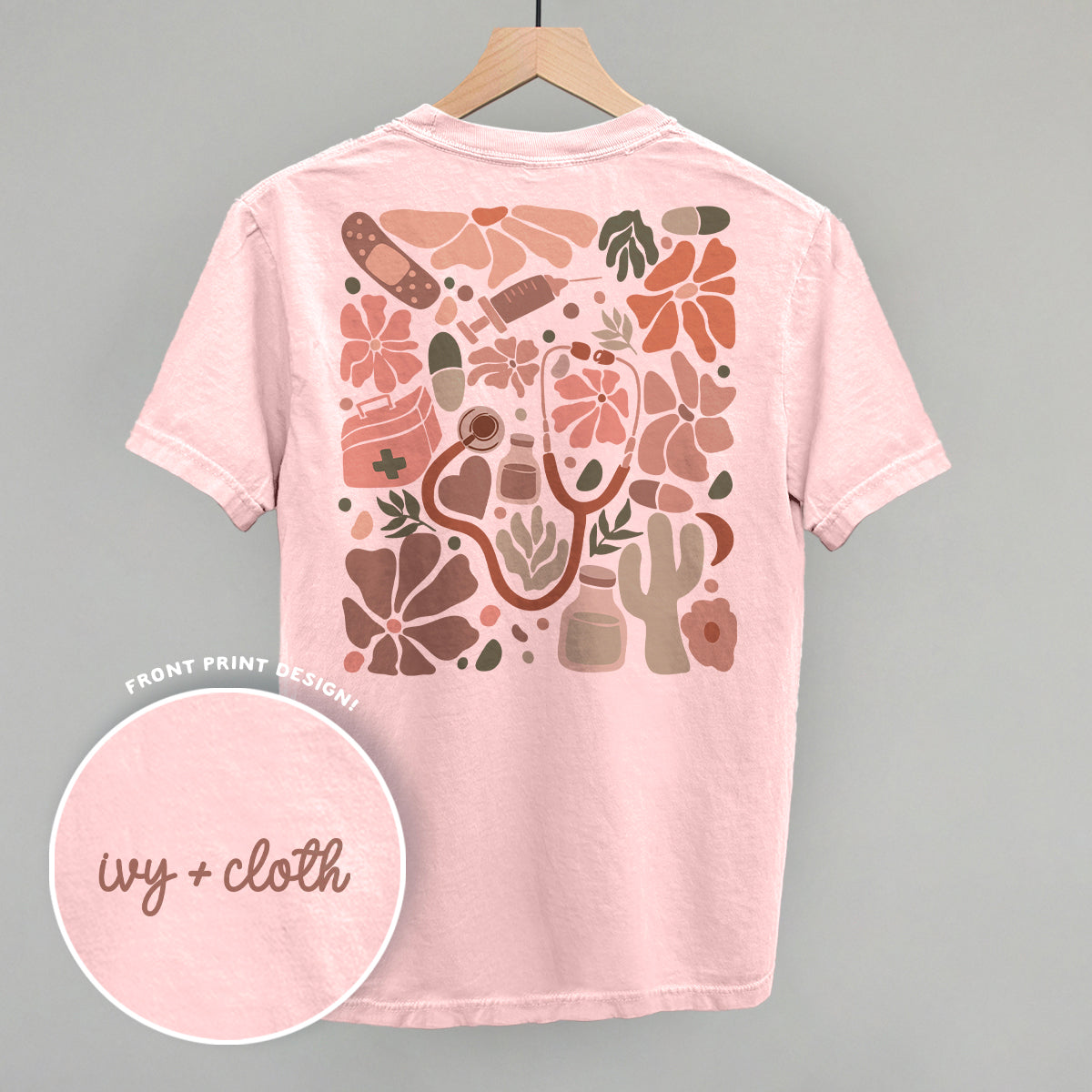 Abstract Neutral Nurse Doodle (Back Print)