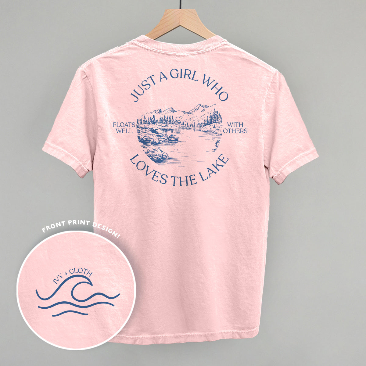Just A Girl Who Loves The Lake (Back Print) - clothing by TeeHivey.com (Image 3)