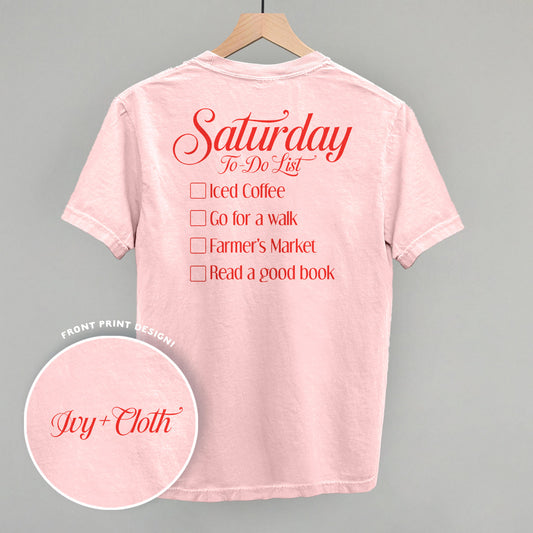 Saturday To Do List (Back Print)