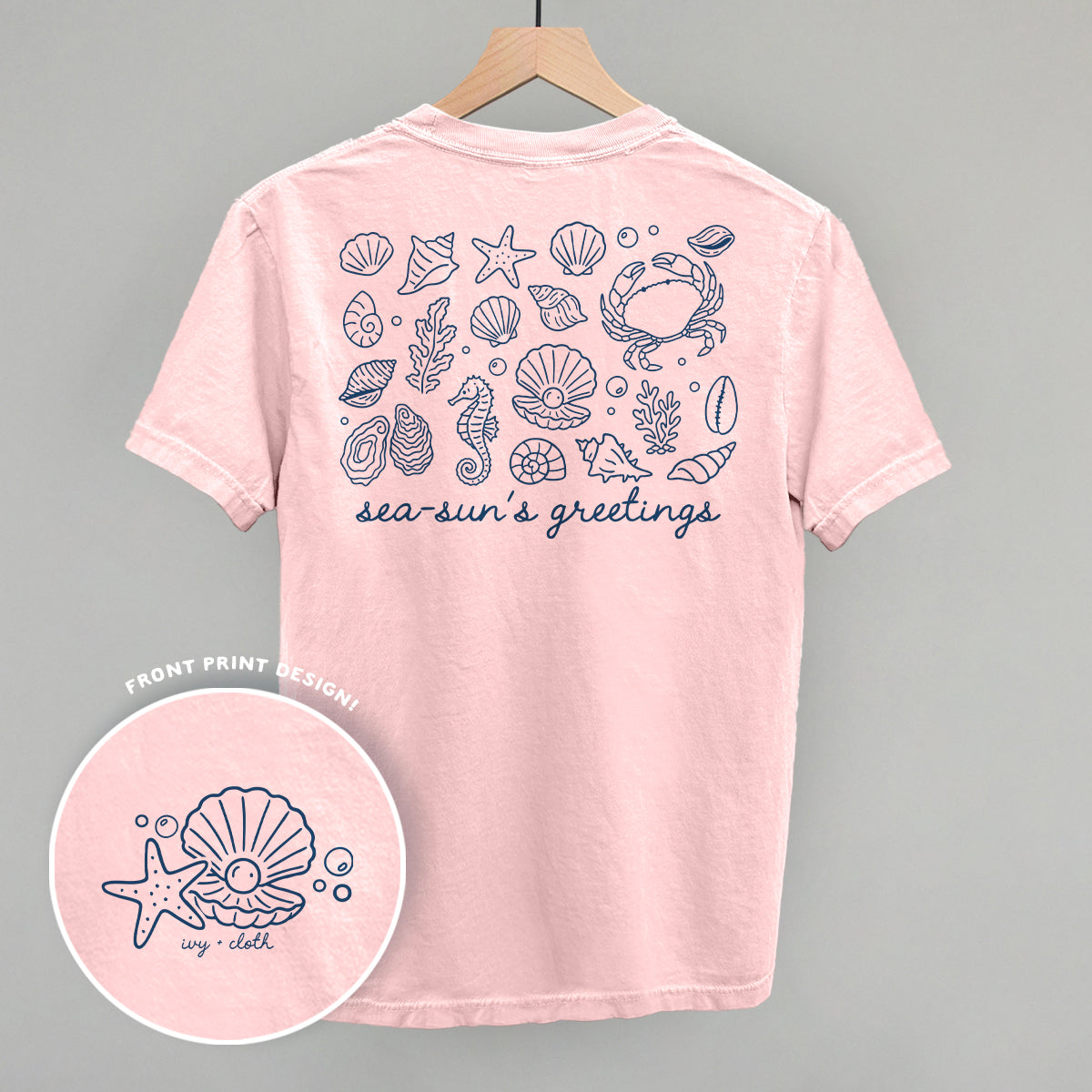 Sea-Sun's Greetings (Back Print) - clothing by TeeHivey.com (Image 2)