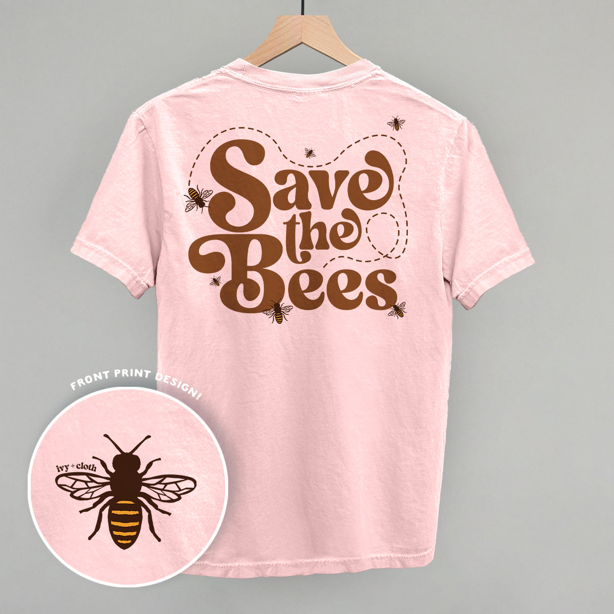 Save The Bees (Back Print) - clothing by TeeHivey.com (Image 3)