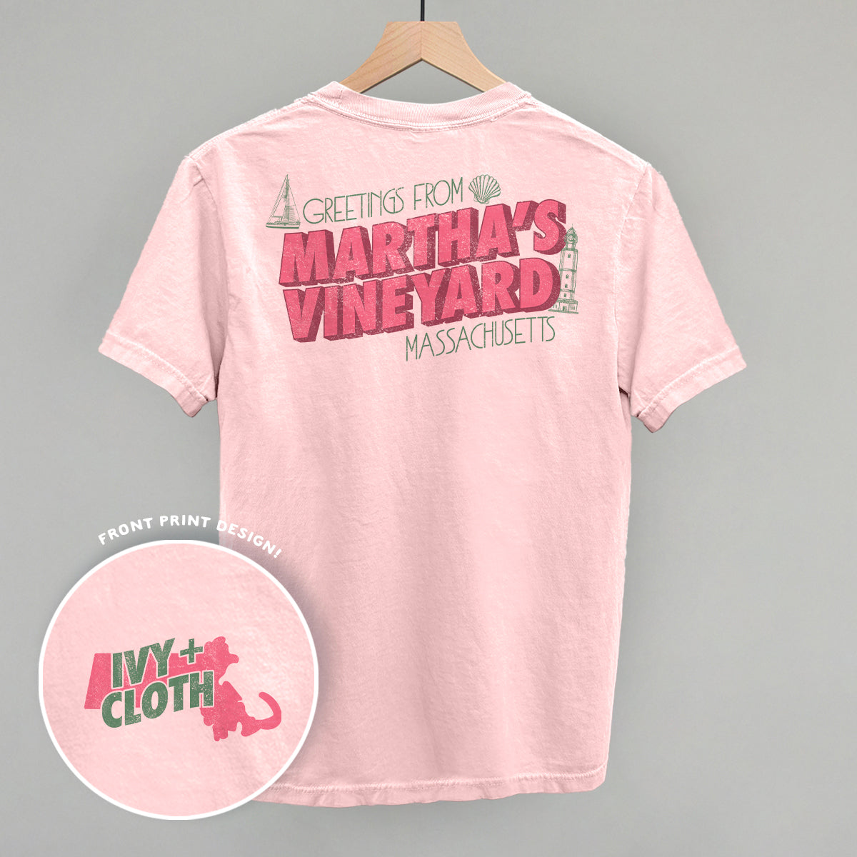 Greetings From Martha's Vineyard (Back Print)