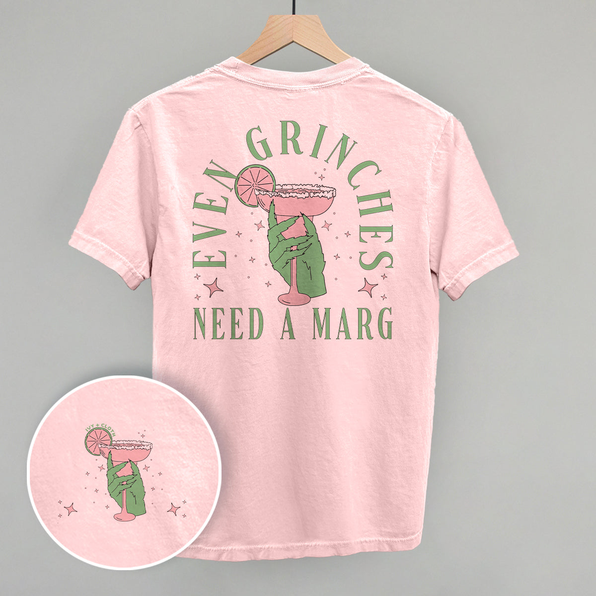 Even Grinches Need A Marg (Back Print) - clothing by TeeHivey.com (Image 4)