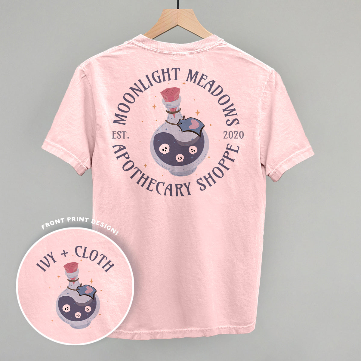 Moonlight Meadows Apothecary Shoppe (Back Print) - clothing by TeeHivey.com (Image 1)