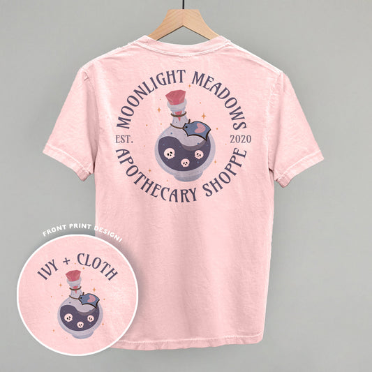 Moonlight Meadows Apothecary Shoppe (Back Print) - clothing by TeeHivey.com (Image 1)