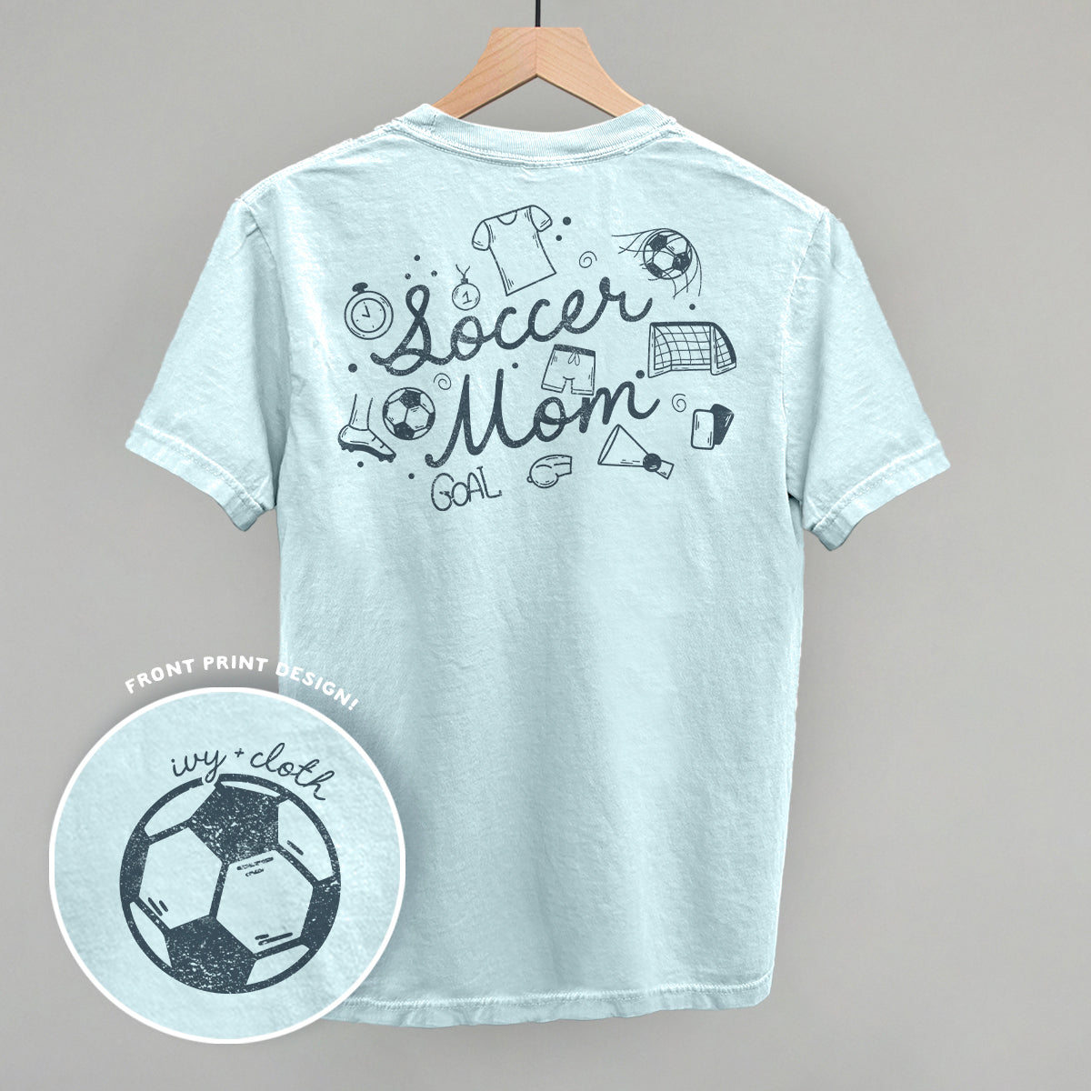 Soccer Mom (Script + Doodles) (Back Print)
