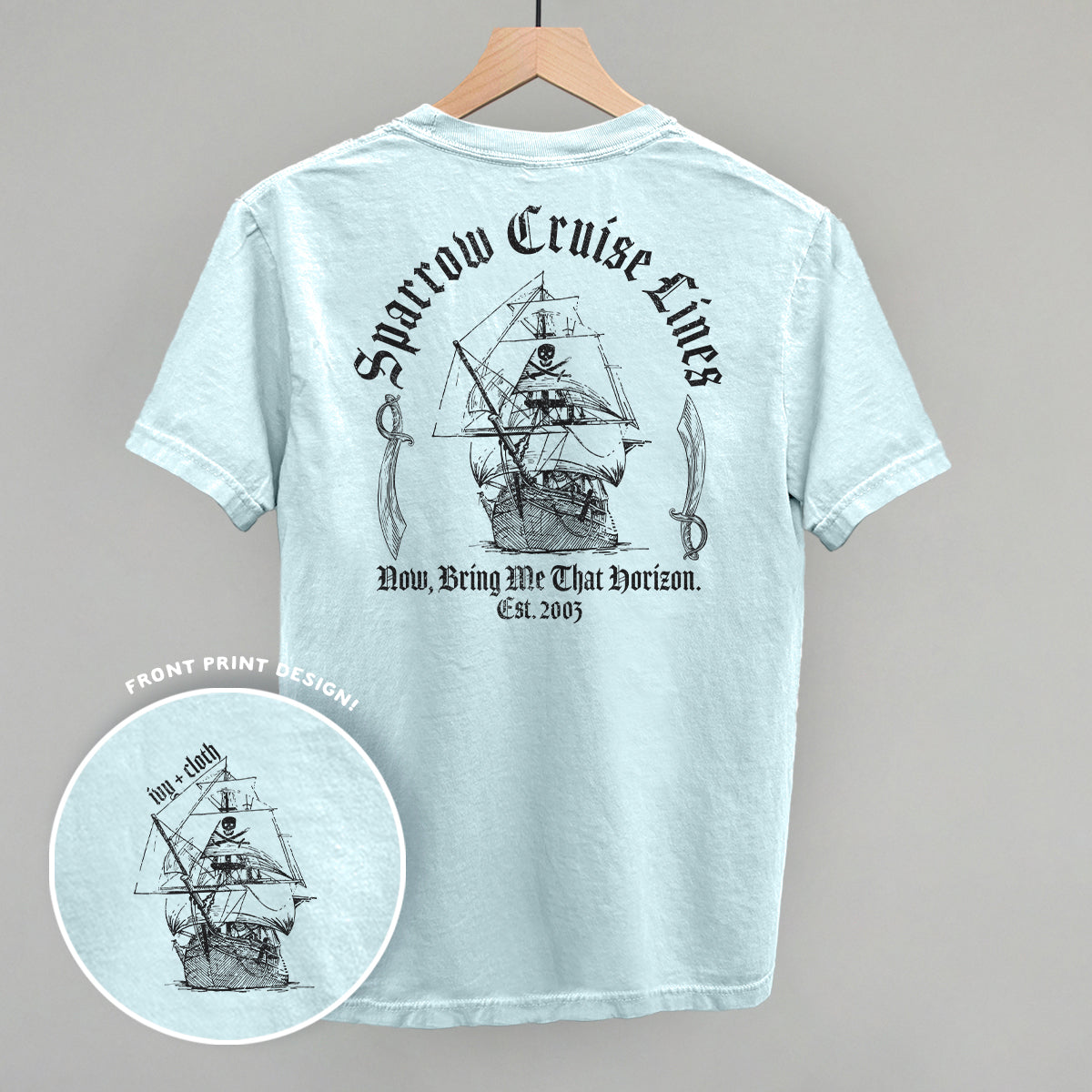 Sparrow Cruise Lines (Back Print) - clothing by TeeHivey.com (Image 2)
