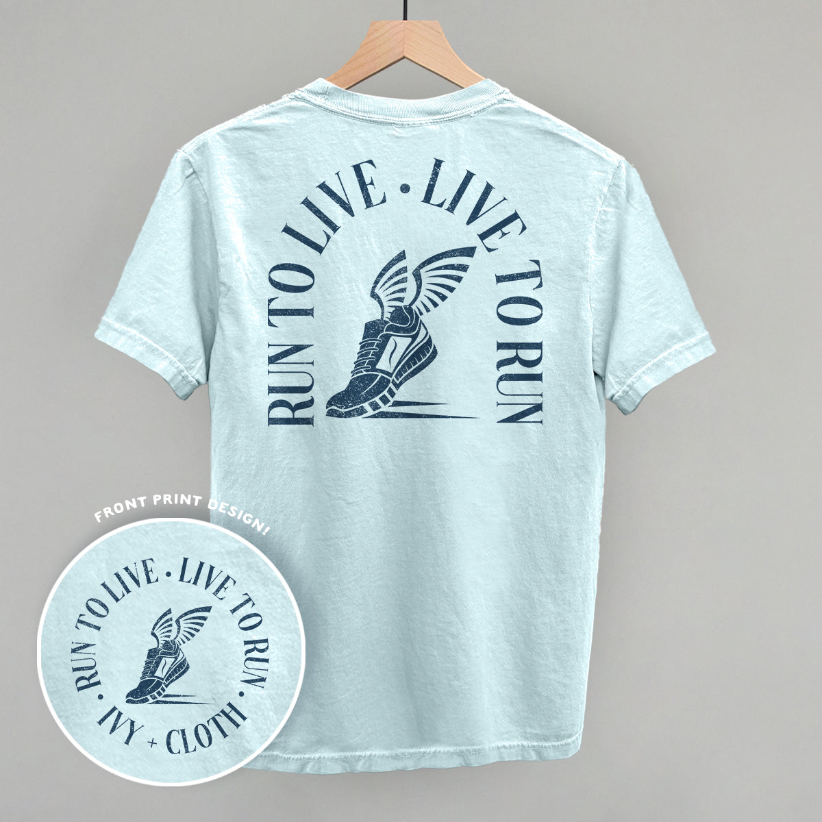 Run To Live, Live To Run (Back Print) - clothing by TeeHivey.com (Image 2)