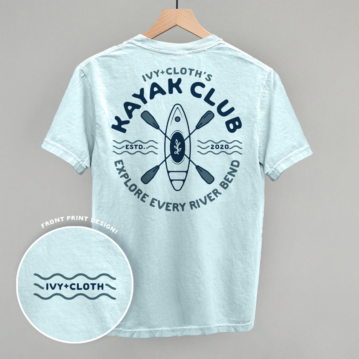 Ivy's Kayak Club (Blue) (Back Print) - clothing by TeeHivey.com (Image 1)