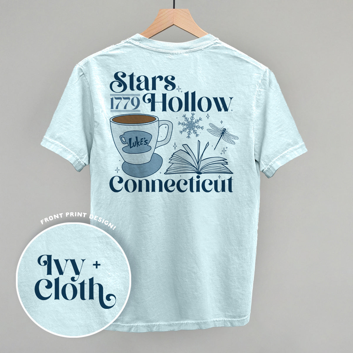 Stars Hollow CT Winter (Back Print) - clothing by TeeHivey.com (Image 2)