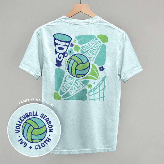 Volleyball Season Doodles (Back Print) - clothing by TeeHivey.com (Image 1)