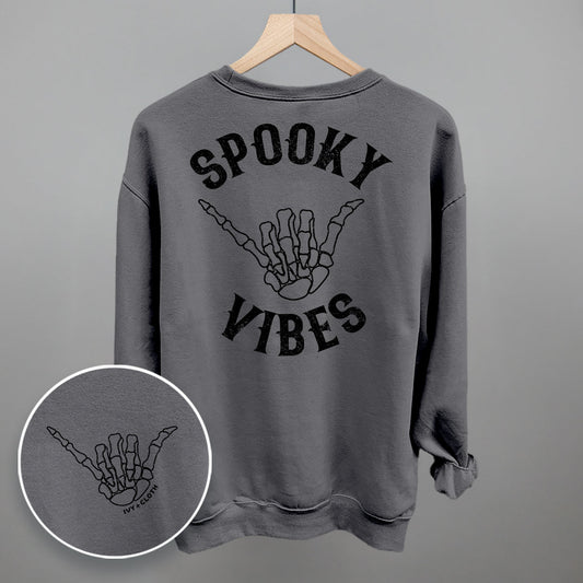 Spooky Vibes Skeleton (Back Print) - clothing by TeeHivey.com (Image 1)