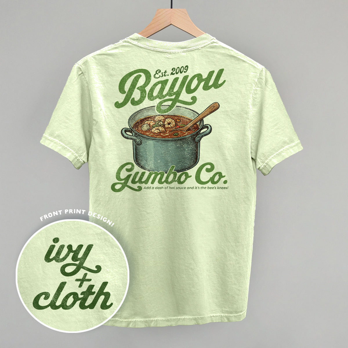 Bayou Gumbo Co. (Back Print) - clothing by TeeHivey.com (Image 1)