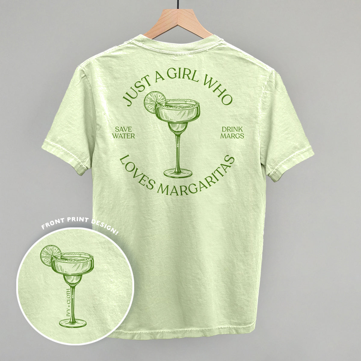 Just A Girl Who Loves Margaritas (Back Print) - clothing by TeeHivey.com (Image 4)